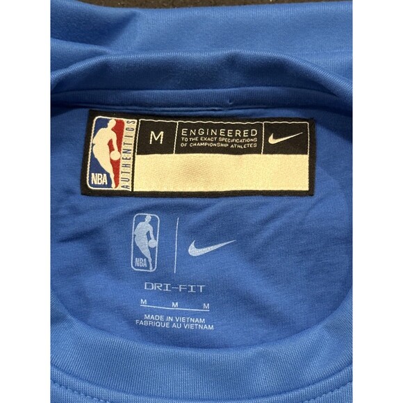 Nike Oklahoma City Thunder 2024 Authentic Warmup Shirt NBA Engineered Men MEDIUM - Picture 3 of 5